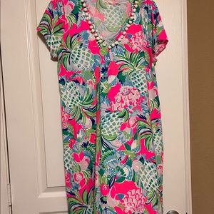 Lilly Pulitzer Etta V-Neck Dress XL
